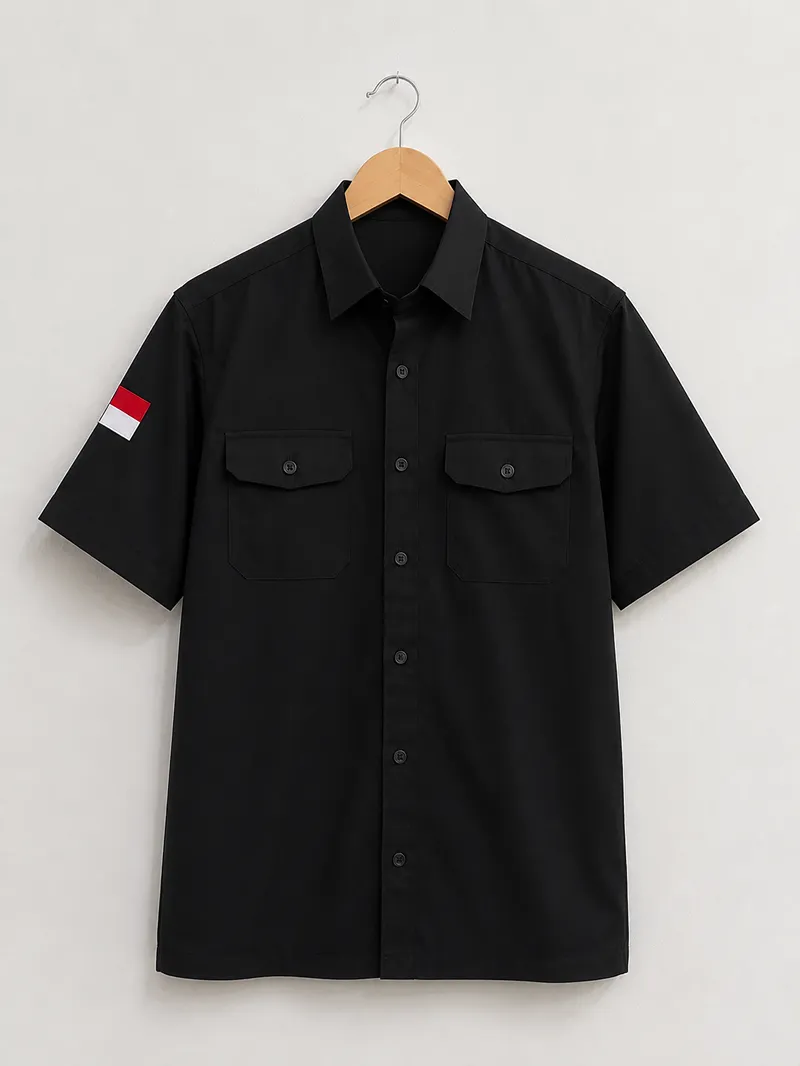 Aktivitas produksi seragam di workshop Keno Konveksi